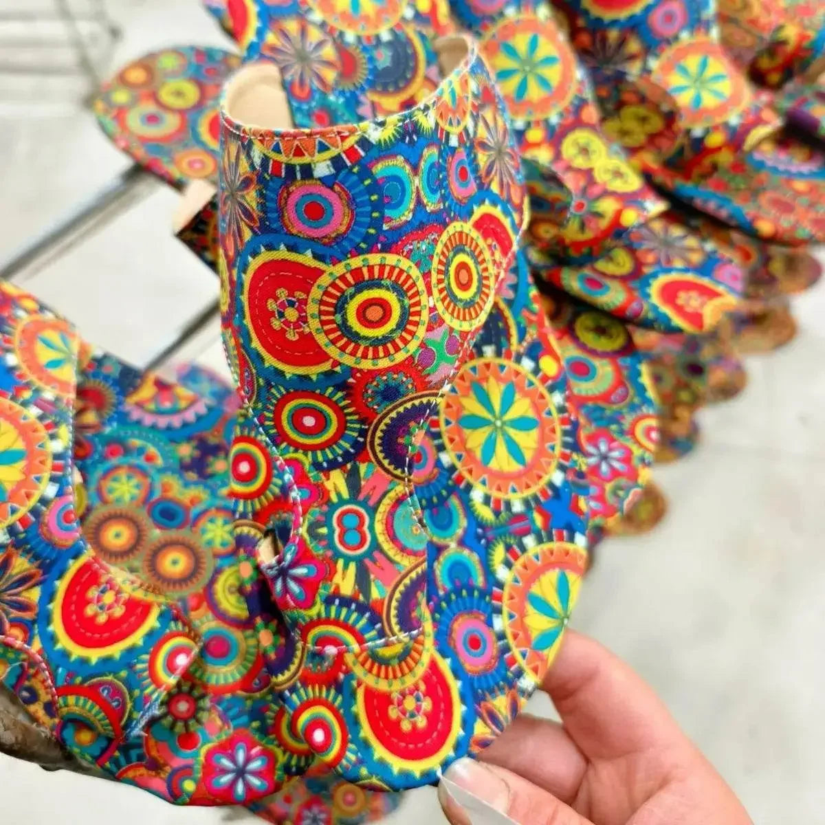 Stylish Toe Loop Flats Sandals - IVORYNN