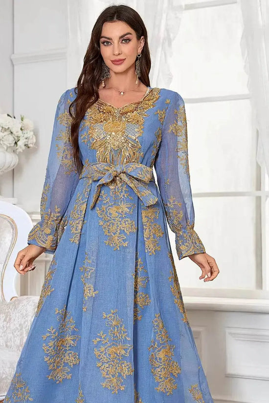 Summer Floral Anti Pilling Breathable Jalabiya - IVORYNN