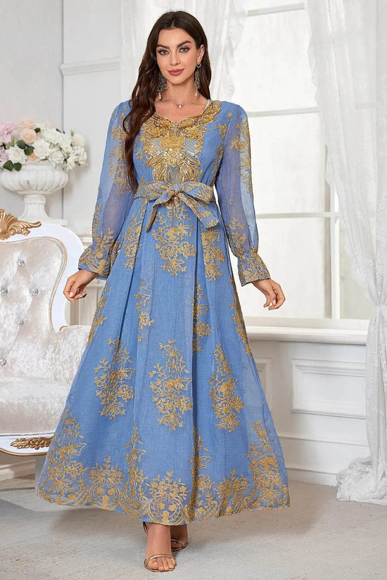 Summer Floral Anti Pilling Breathable Jalabiya - IVORYNN