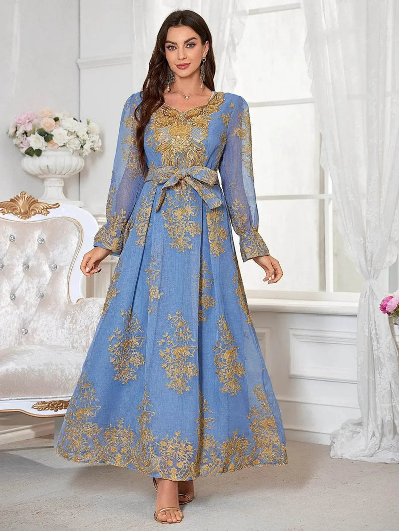 Summer Floral Anti Pilling Breathable Jalabiya - IVORYNN