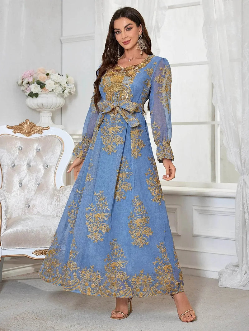 Summer Floral Anti Pilling Breathable Jalabiya - IVORYNN