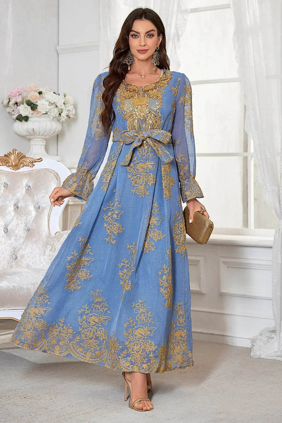 Summer Floral Anti Pilling Breathable Jalabiya - IVORYNN