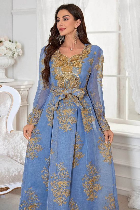 Summer Floral Anti Pilling Breathable Jalabiya - IVORYNN