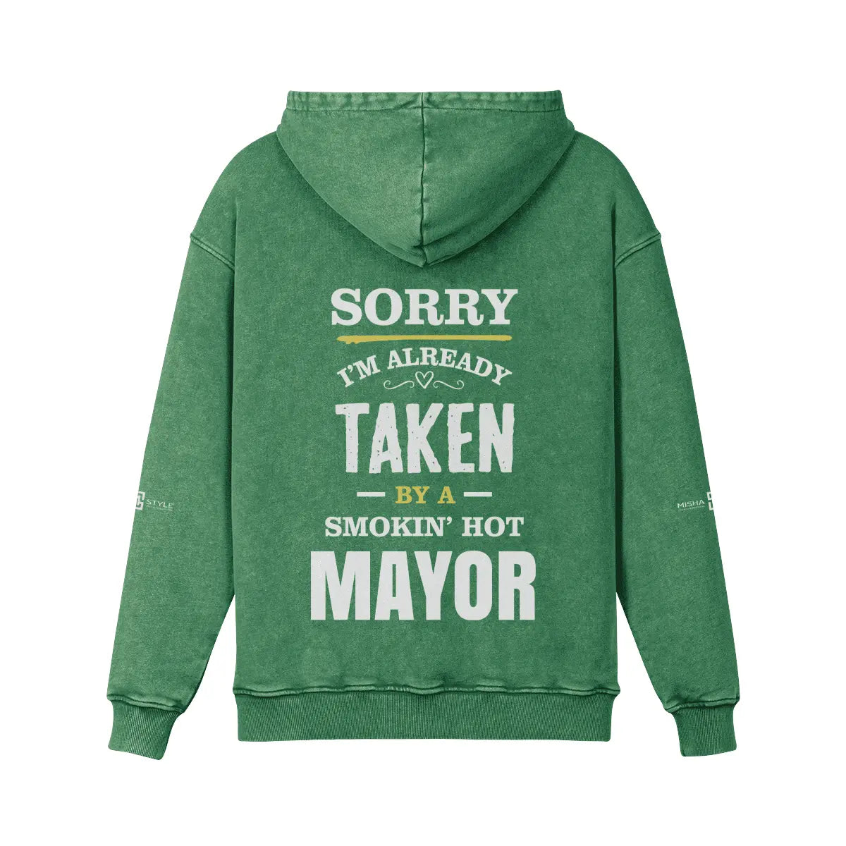 Super Heavyweight Faded Cactus Green Hoodie - IVORYNN