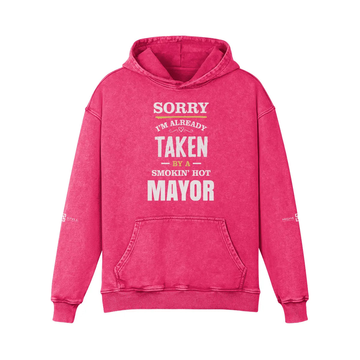 Super Heavyweight Faded Super Pink Hoodie - IVORYNN