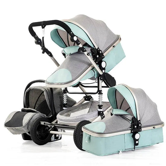 Travel Baby Stroller Luxury 3 In One - IVORYNN