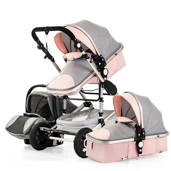 Travel Baby Stroller Luxury 3 In One - IVORYNN