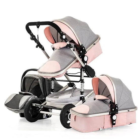 Travel Baby Stroller Luxury 3 In One - IVORYNN
