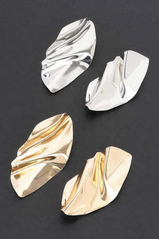 Trendy leaf Metal Earring - IVORYNN