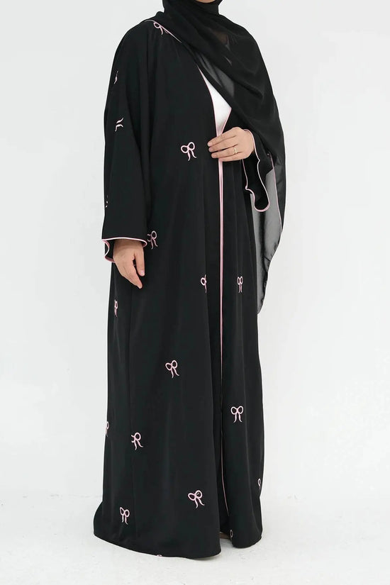 Turkish Elegant Cardigan Embroidered Abaya - IVORYNN