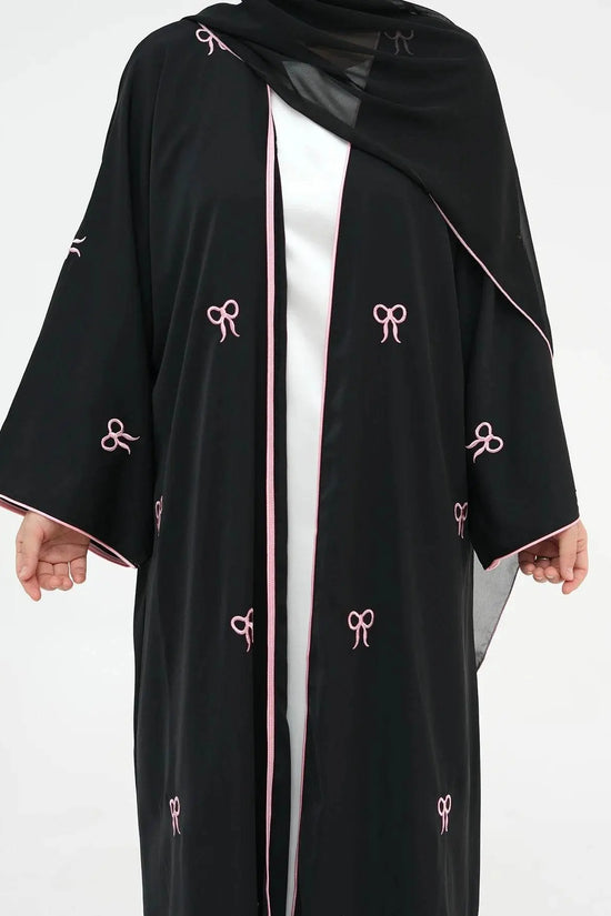Turkish Elegant Cardigan Embroidered Abaya - IVORYNN