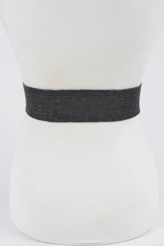 Two Blocks Metal Buckle Stretch Belt - IVORYNN