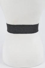 Two Blocks Metal Buckle Stretch Belt - IVORYNN