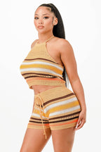 Two Pieces Cocu Crochet Short Set - IVORYNN