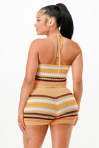 Two Pieces Cocu Crochet Short Set - IVORYNN