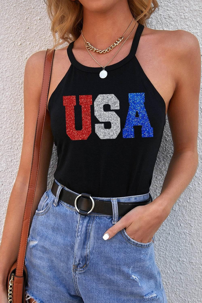USA Grecian Neck Cami Tank - IVORYNN