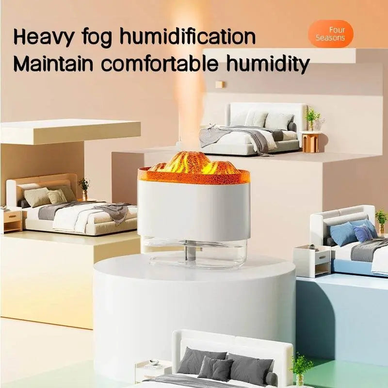USB Volcano Air Humidifier Aromatherapy 300ML - IVORYNN