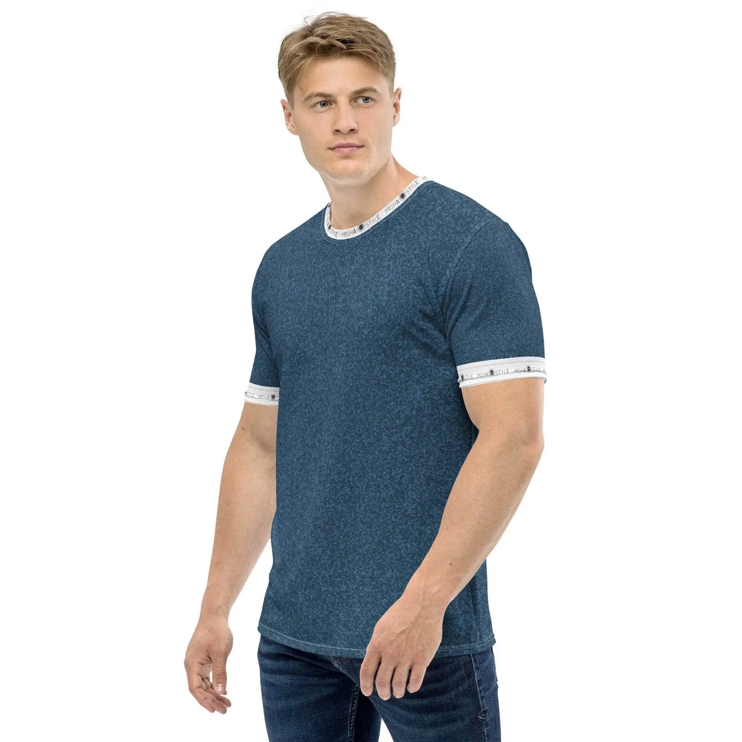 Unique Air Japanese Indigo Men T-Shirt - IVORYNN