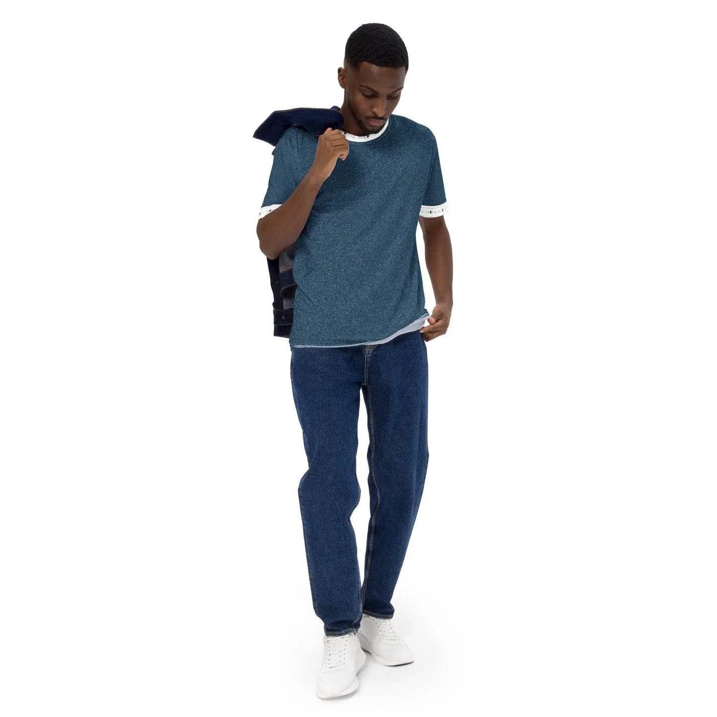 Unique Air Japanese Indigo Men T-Shirt - IVORYNN