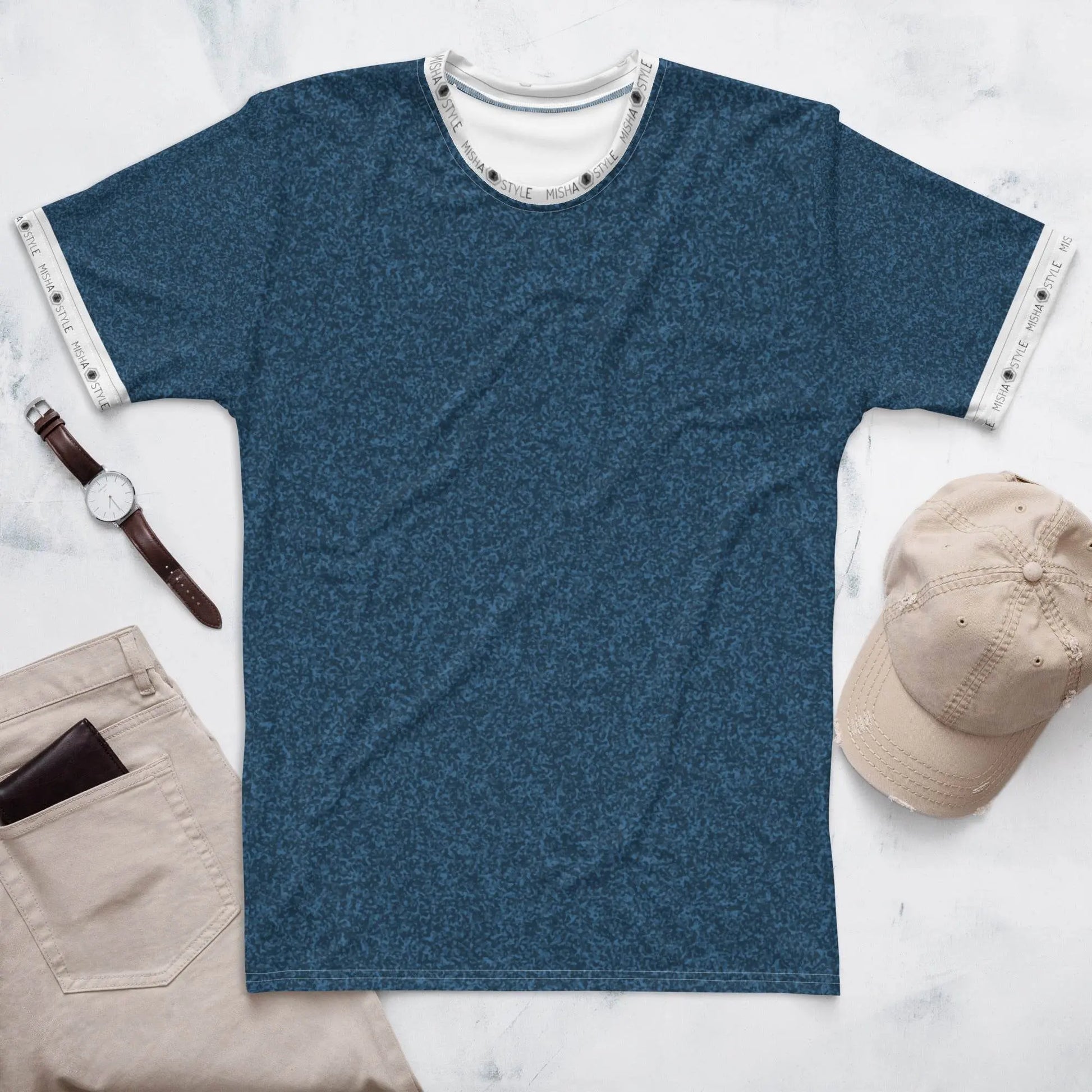 Unique Air Japanese Indigo Men T-Shirt - IVORYNN