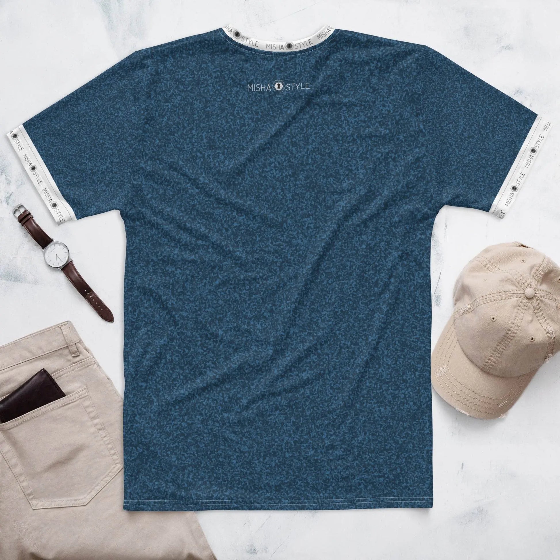 Unique Air Japanese Indigo Men T-Shirt - IVORYNN