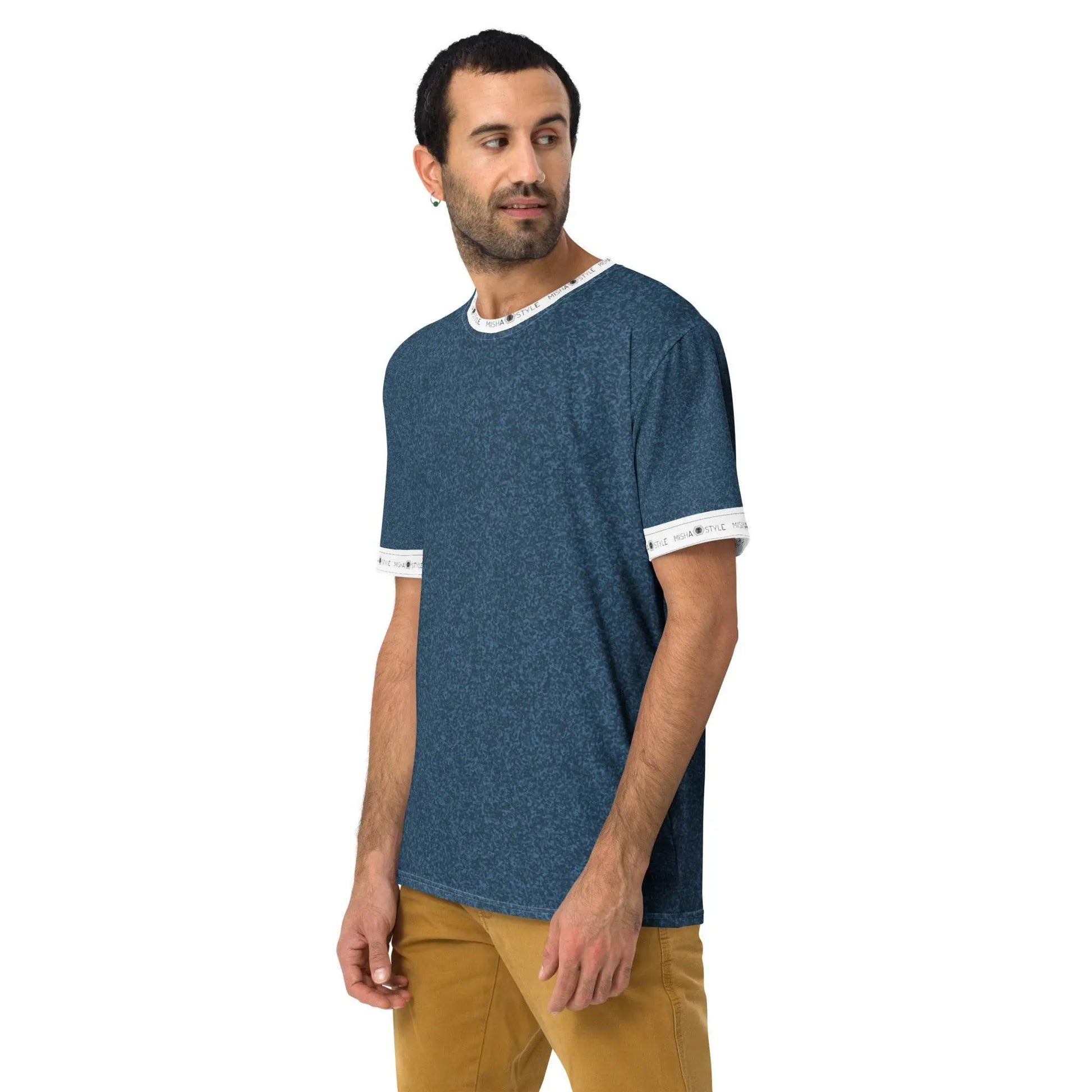Unique Air Japanese Indigo Men T-Shirt - IVORYNN