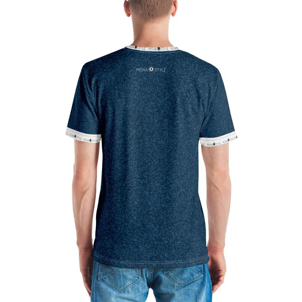 Unique Air Japanese Indigo Men T-Shirt - IVORYNN