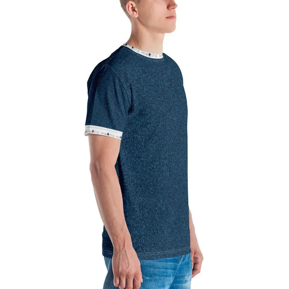 Unique Air Japanese Indigo Men T-Shirt - IVORYNN