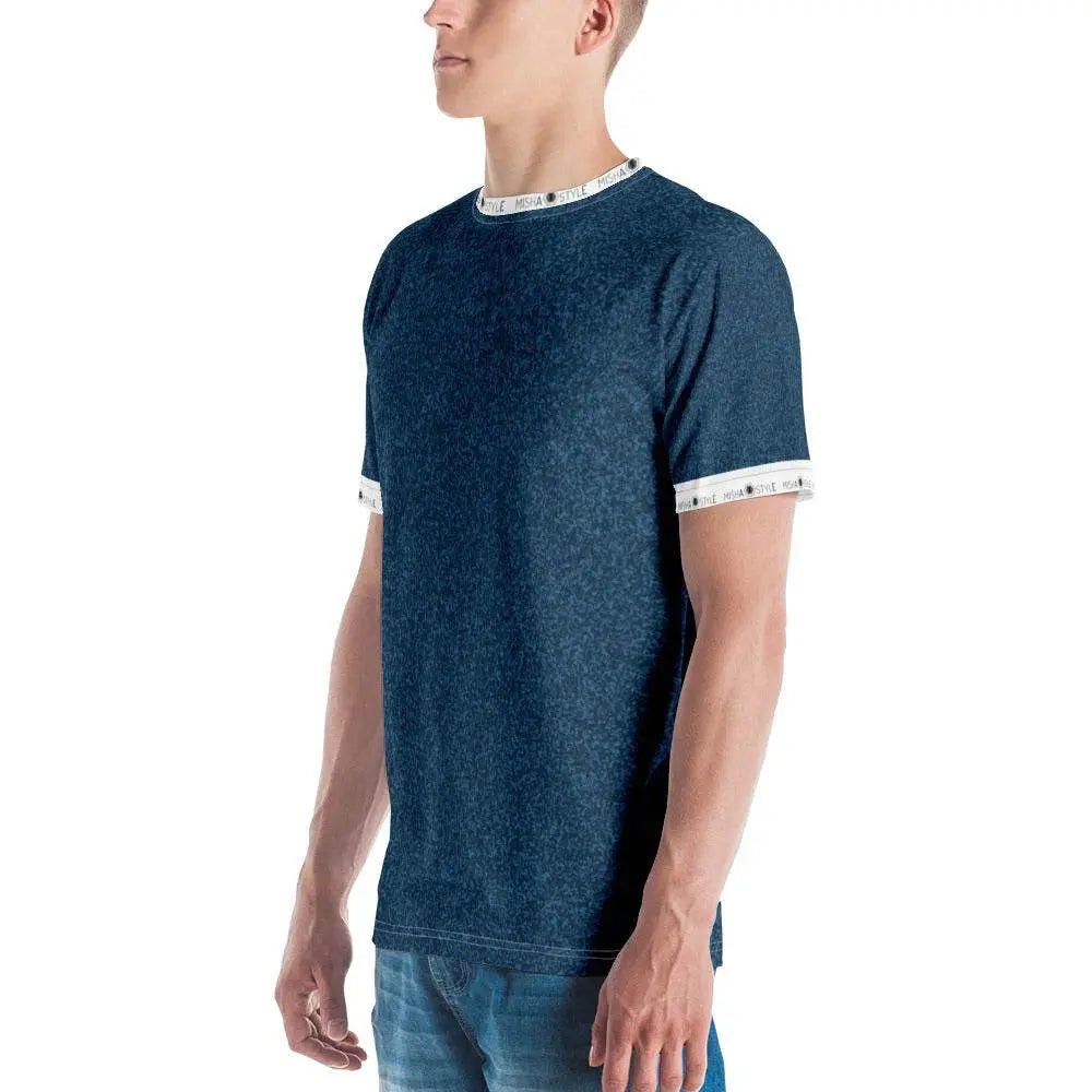Unique Air Japanese Indigo Men T-Shirt - IVORYNN