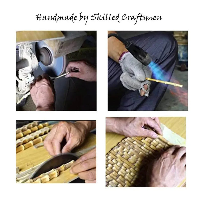 Unique Handmade Natural Wood Rattan Straw Handbag - IVORYNN