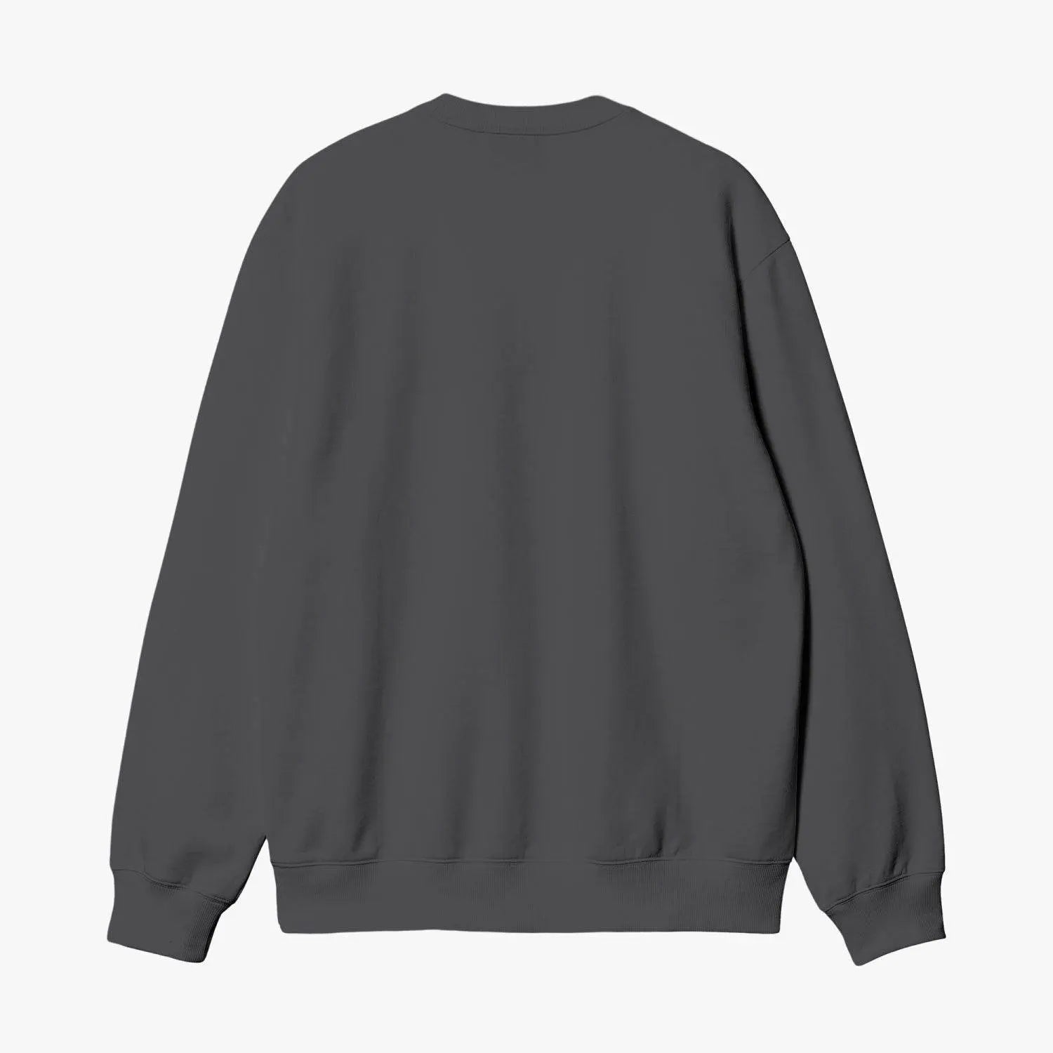 Unisex Garment-Dyed Deep Gray Sweatshirt - IVORYNN