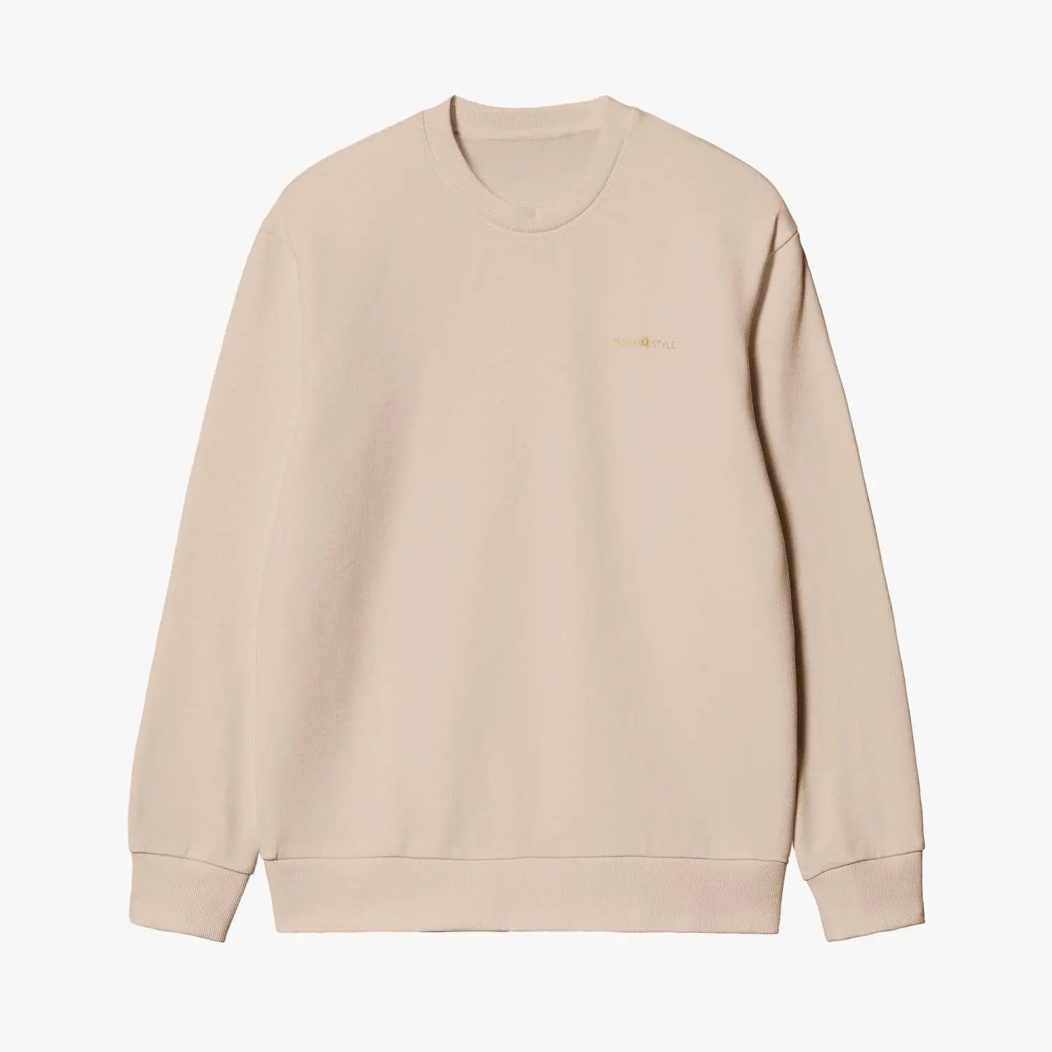 Unisex Garment-Dyed Khaki Sweatshirt - IVORYNN