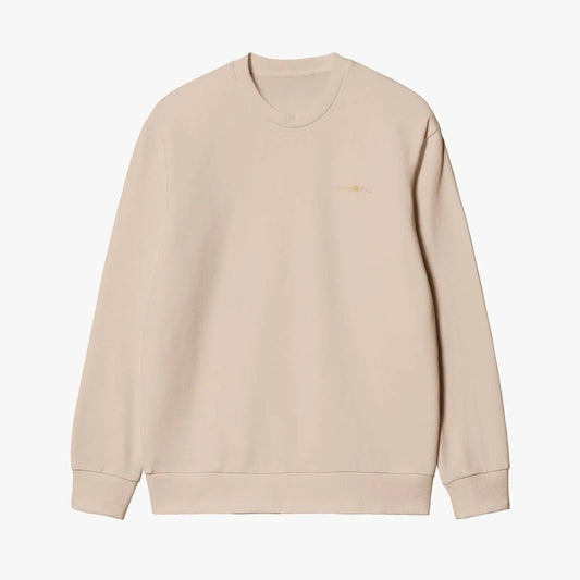 Unisex Garment-Dyed Khaki Sweatshirt