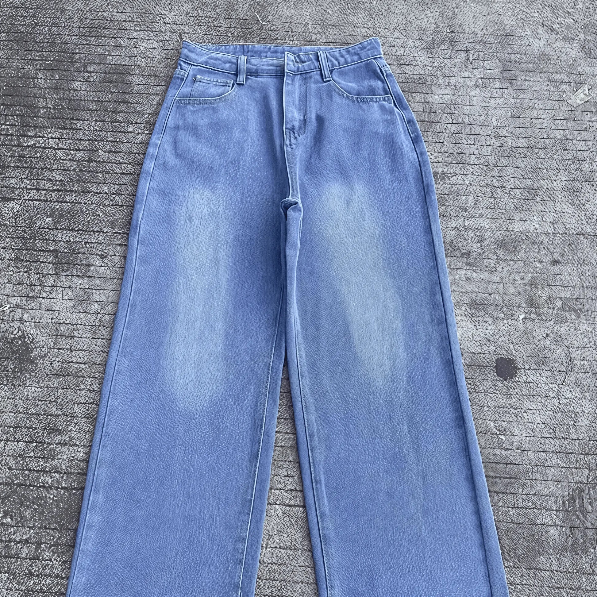 Vintage Casual Wide Leg Summer Jeans - IVORYNN