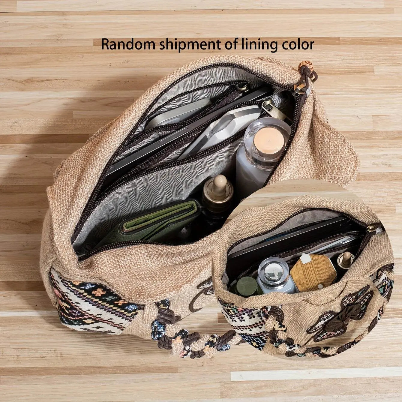 Vintage Floral Embroidered Bohemian Handbag - IVORYNN