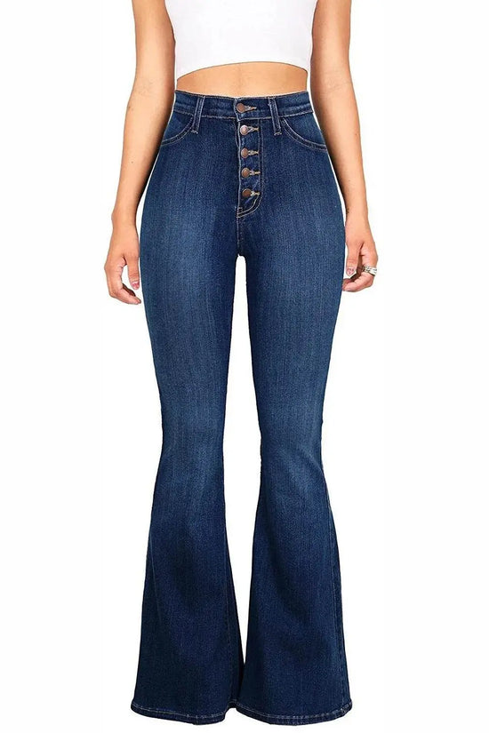 Vintage High Waist Wide Leg Denim - IVORYNN