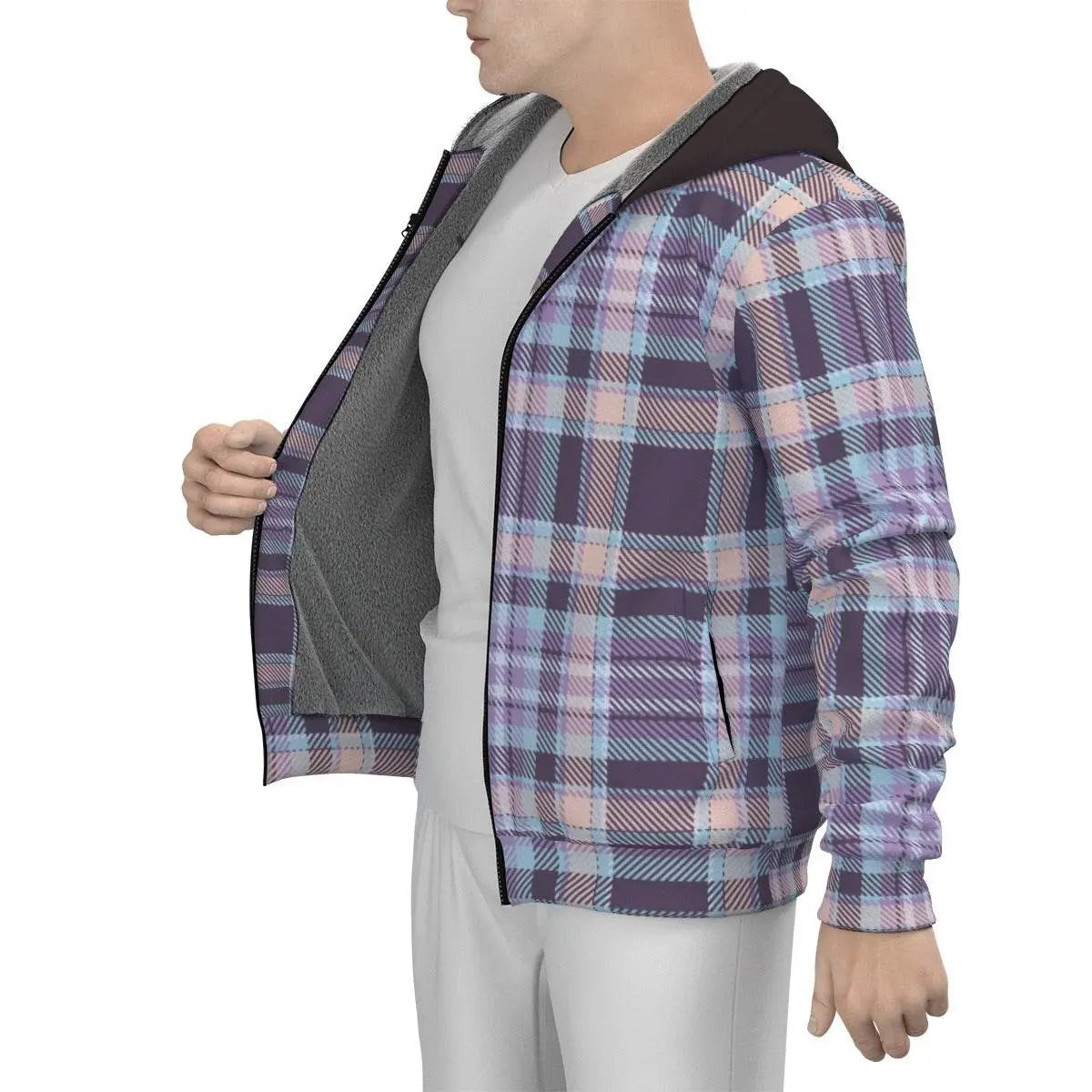 Warmth Sherpa Fleece Zip Up Hoodie - IVORYNN