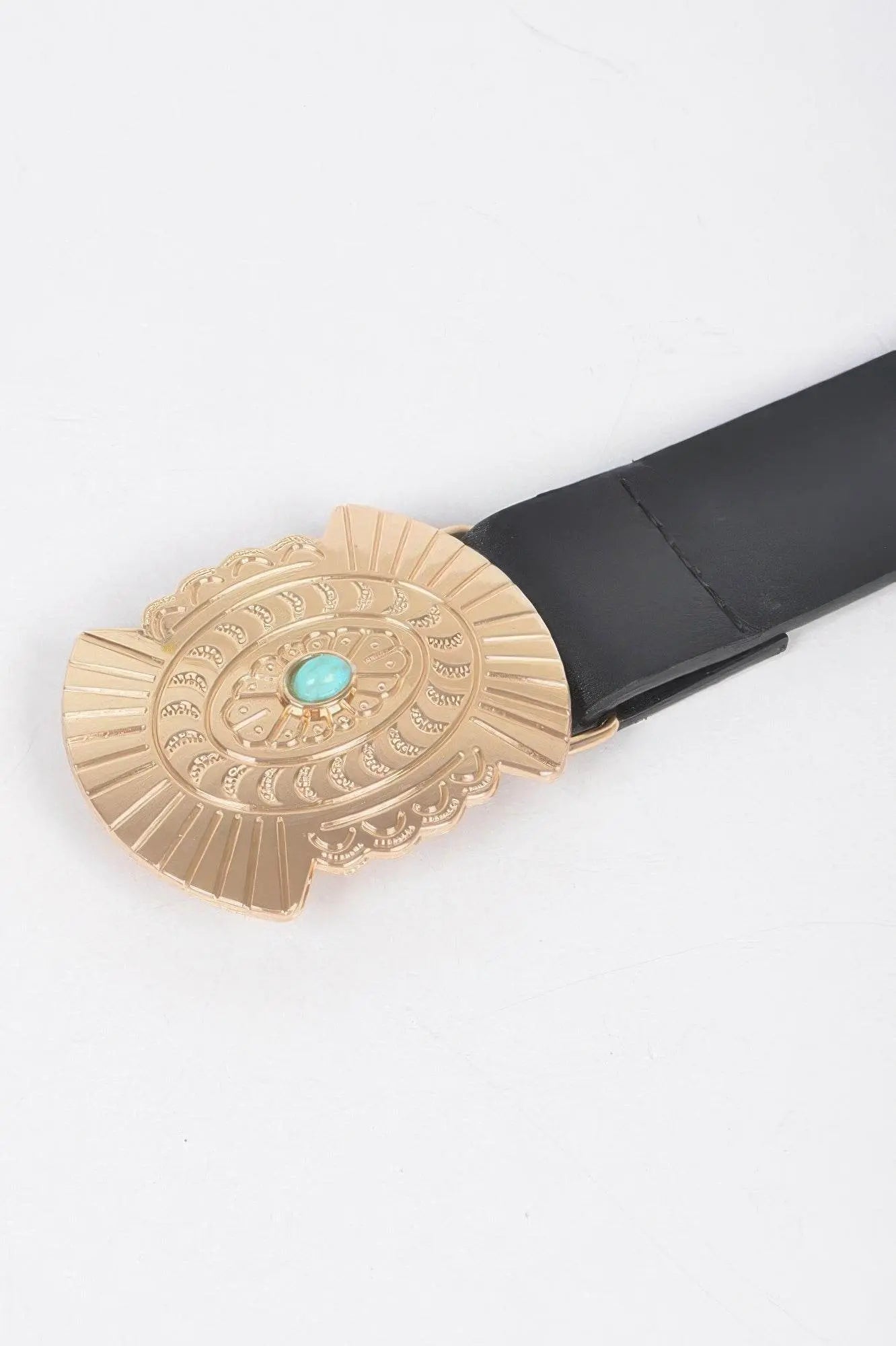 Western Style Belt With Turquoise - IVORYNN