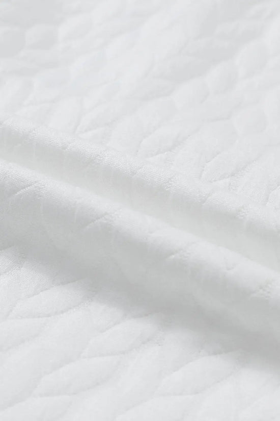 White Merry and Bright Quilted Sweatshirt - IVORYNN