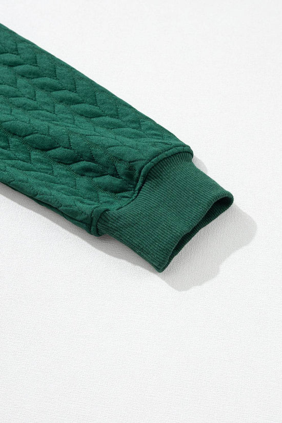 White Merry and Bright Quilted Sweatshirt - IVORYNN