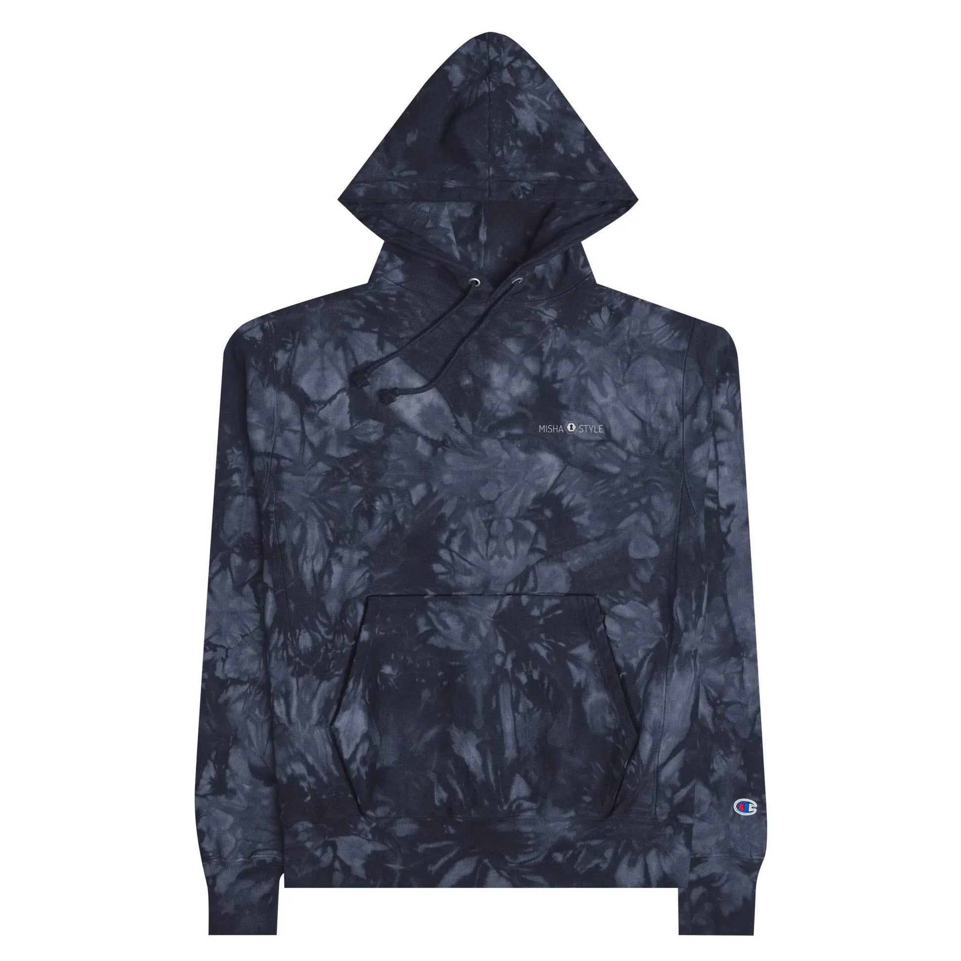 Women Champion tie-dye Navy hoodie - IVORYNN