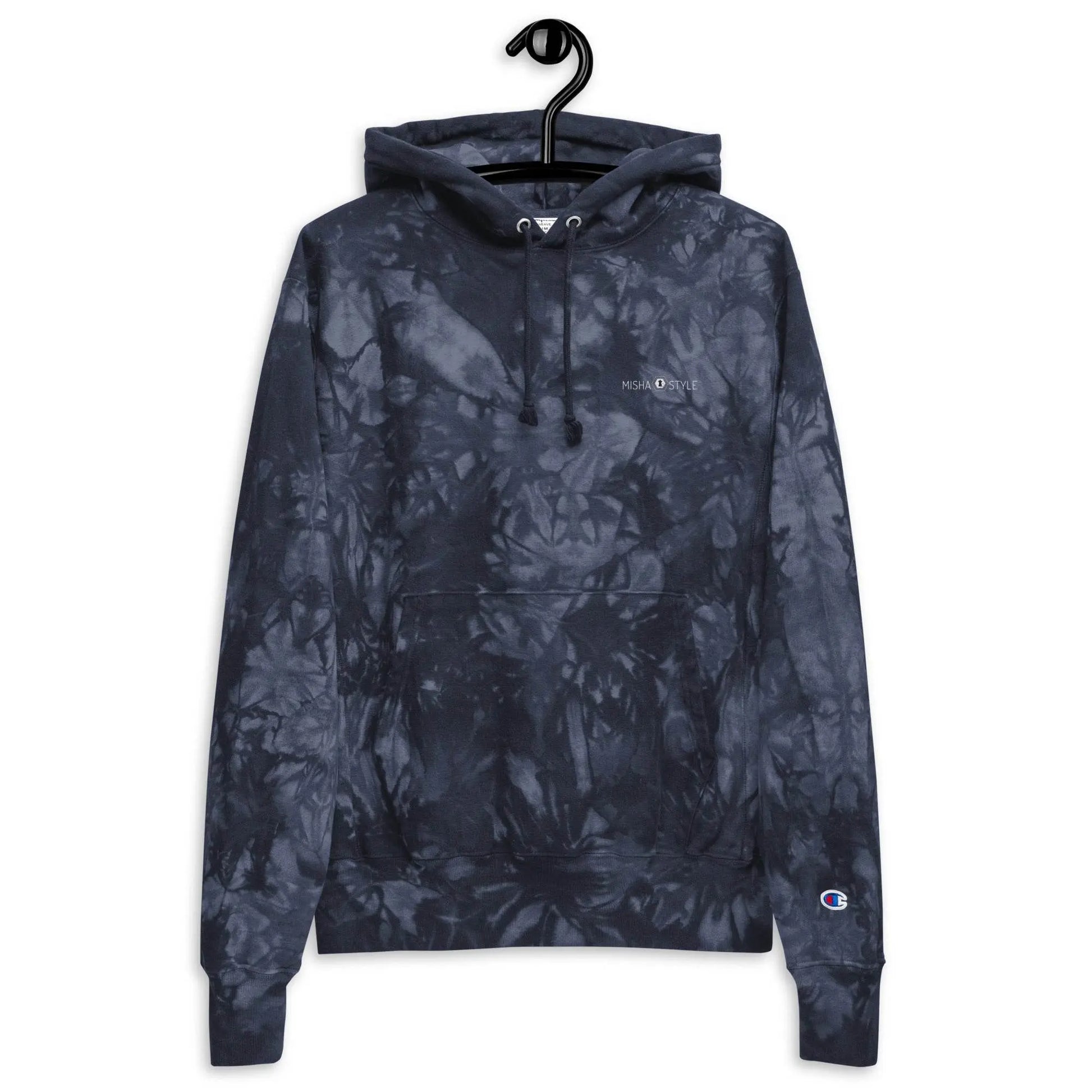 Women Champion tie-dye Navy hoodie - IVORYNN