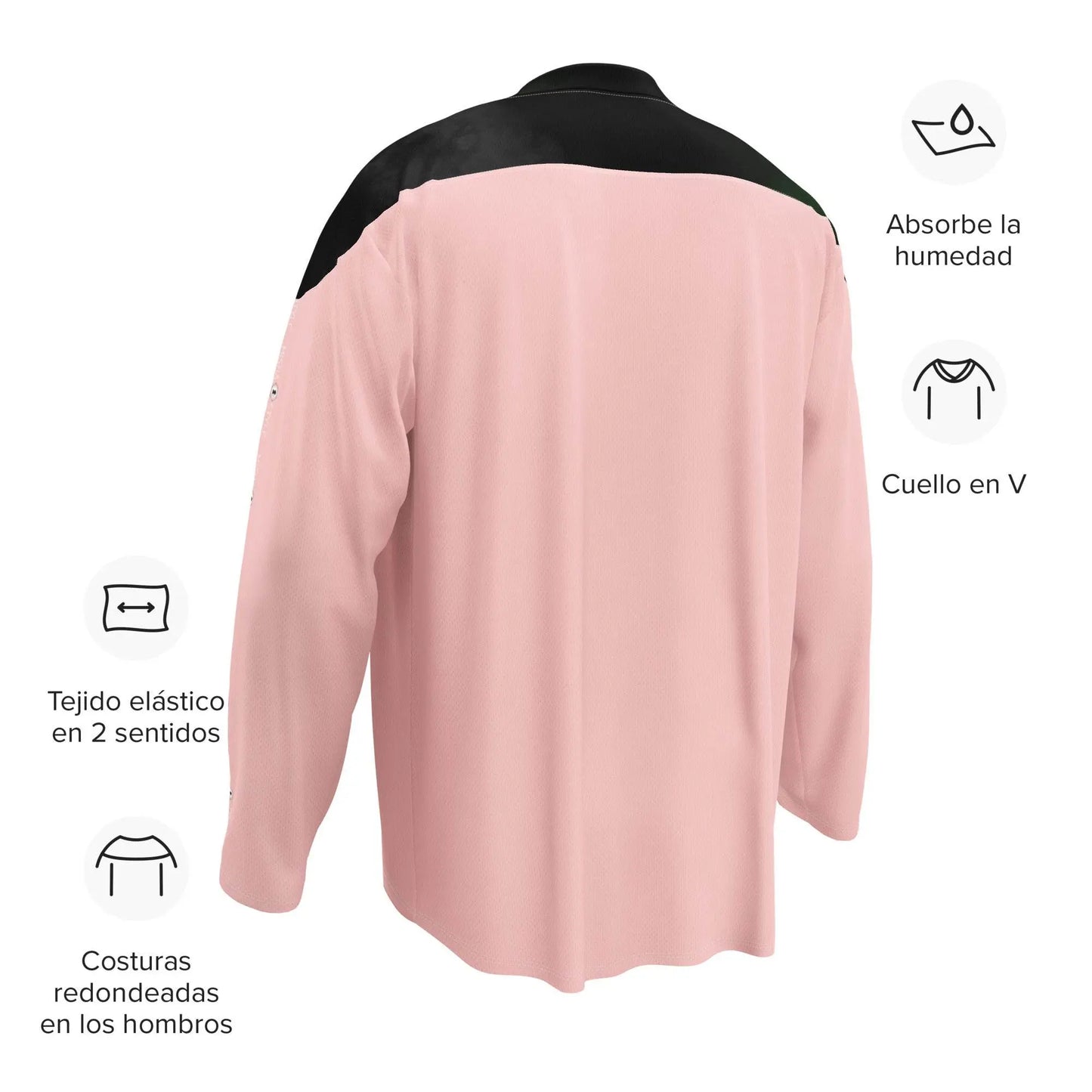 Women Recycled hockey fan jersey - Pink - IVORYNN