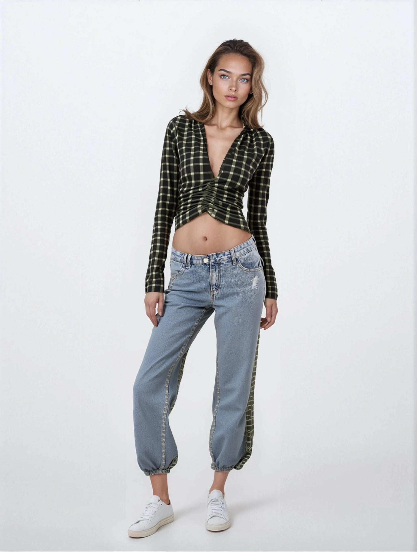 Women's Bib Overall Luxury Pant - Black - IVORYNN