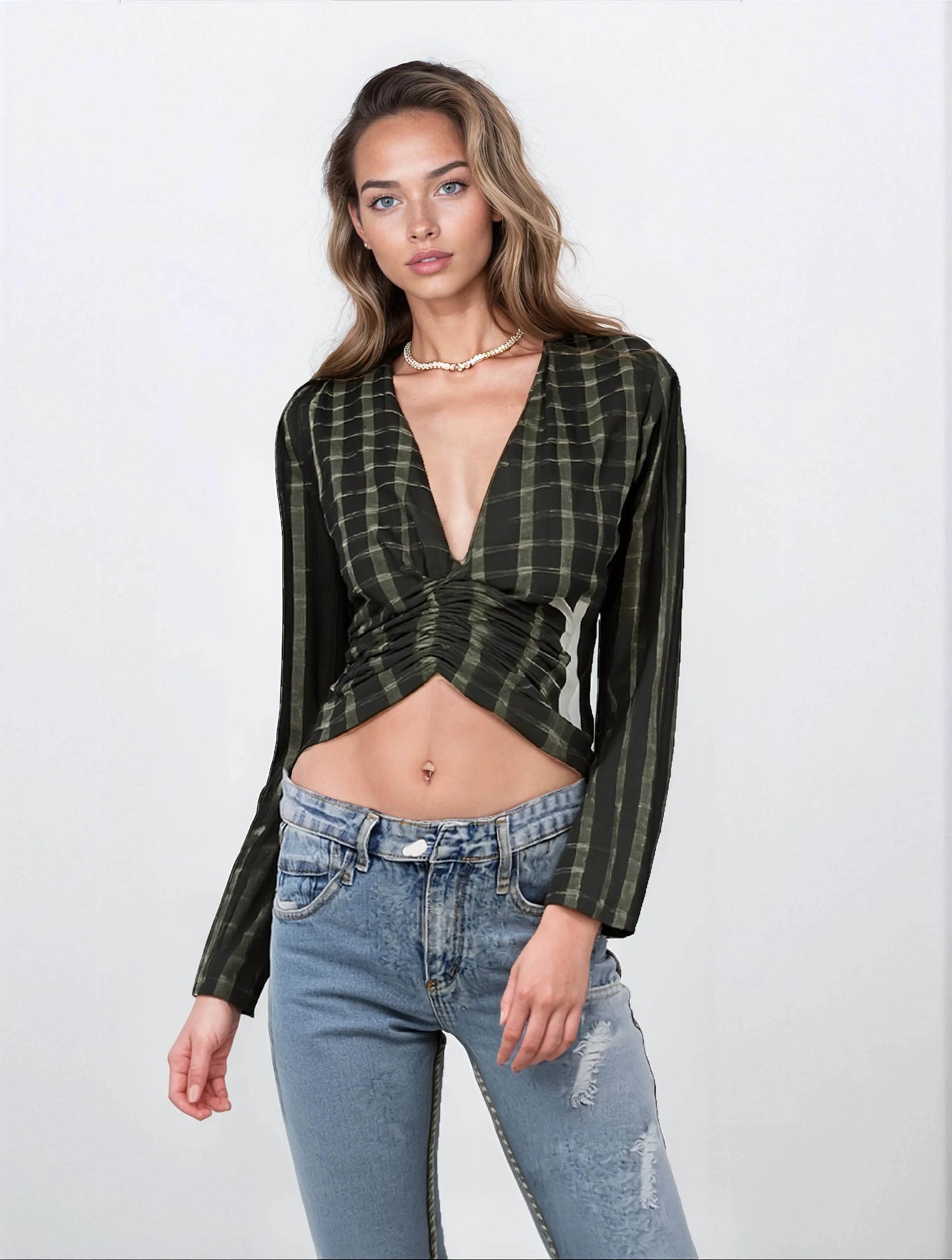 Women's Bib Overall Luxury Pant - Black - IVORYNN