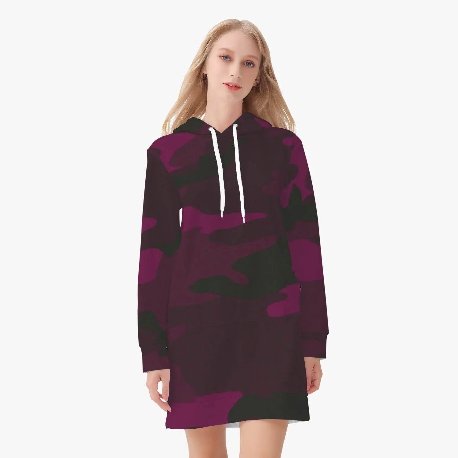 Women's Hoodie Dress - Red Army - IVORYNN