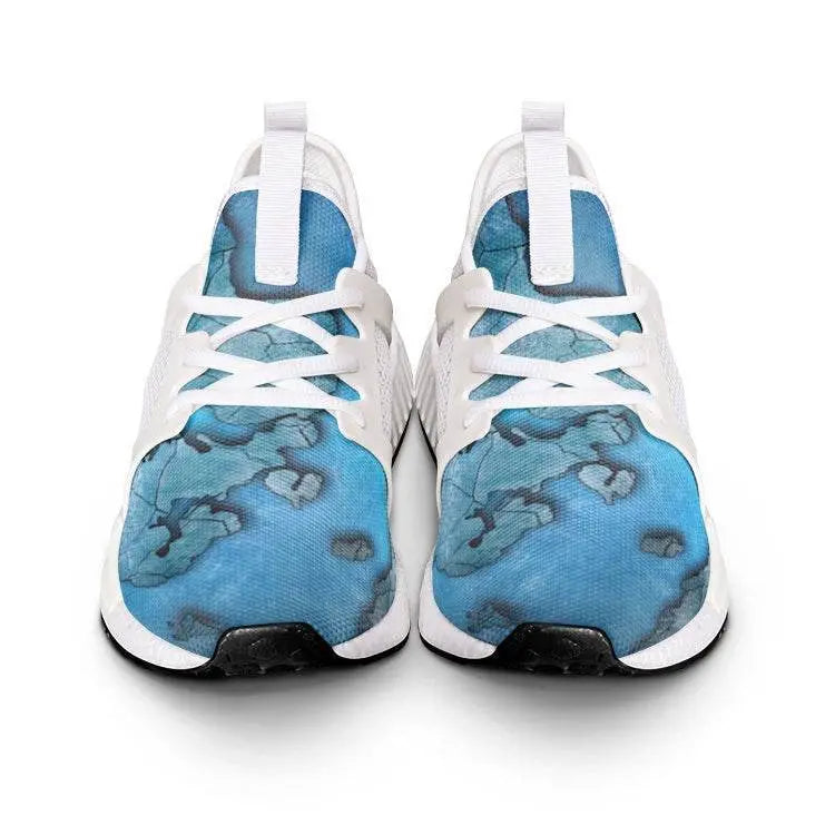 World Map Lightweight Men Mesh Sneaker - IVORYNN