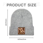 Flattering Thickened Men Light Gray Knitted Hats