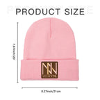 Flattering Thickened Women Pink Knitted Hats