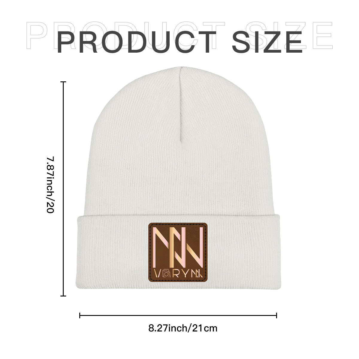 Flattering Thickened Men White Knitted Hats